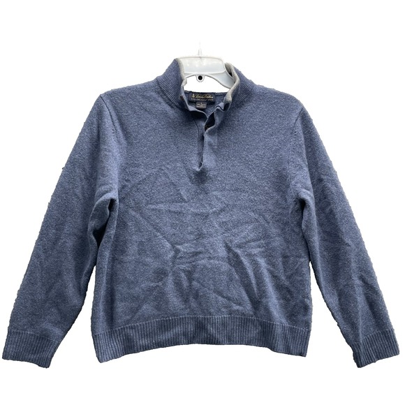 Brooks Brothers Extra Fine Italian Merino Wool Sweater Mens Large Preppy Classic